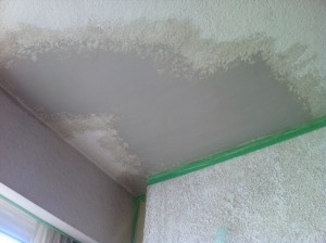 knock down stucco patch ceiling