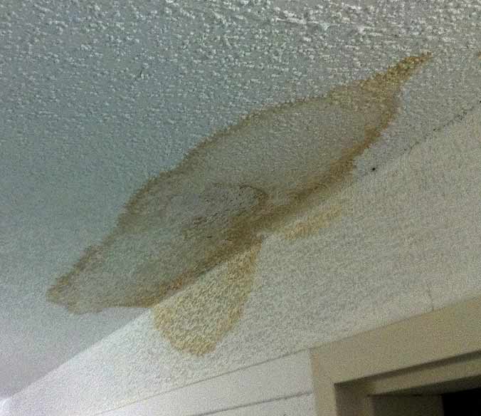 ceiling popcorn water damage stain stains repair drywall brown remove ugly textured texture pa chester signs know paint stucco fix